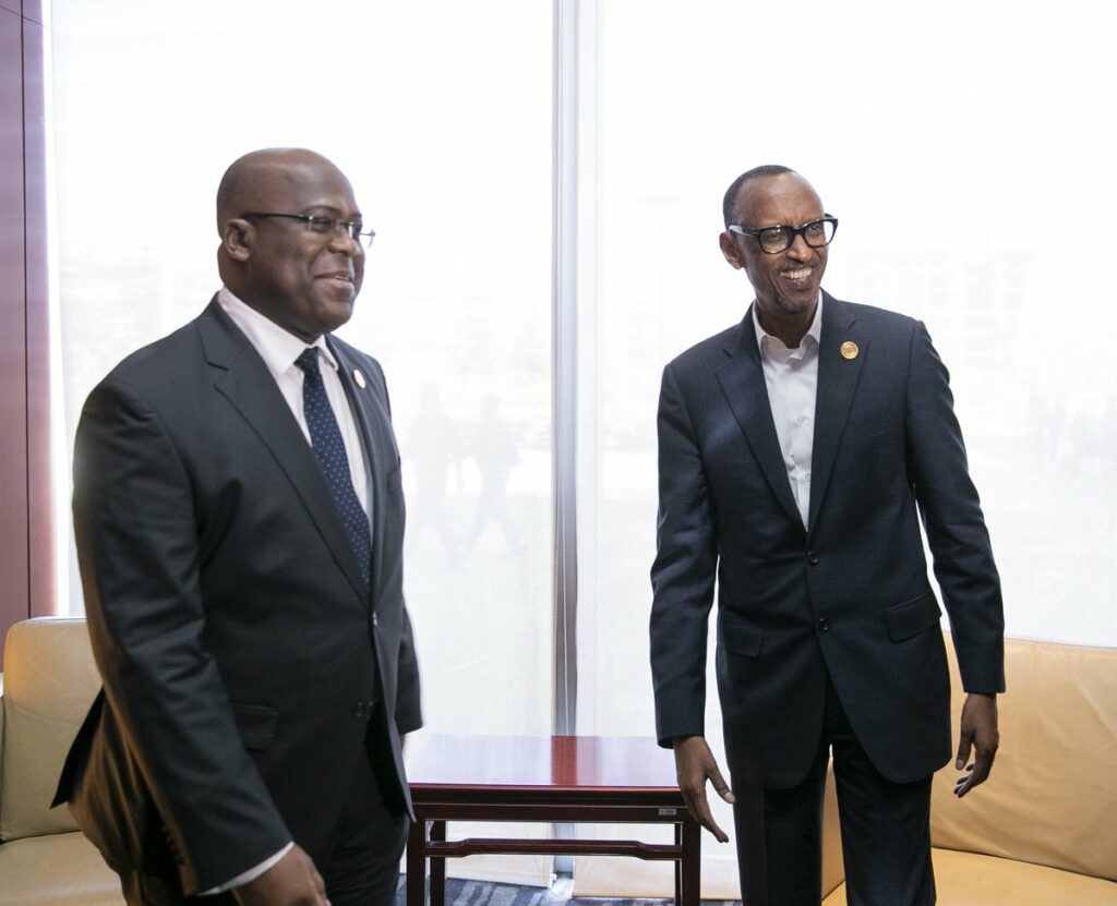 Kagame du Rwanda et Tshisekedi