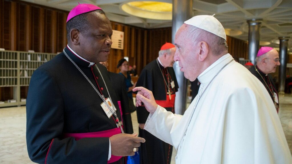 Ambongo et le Pape François