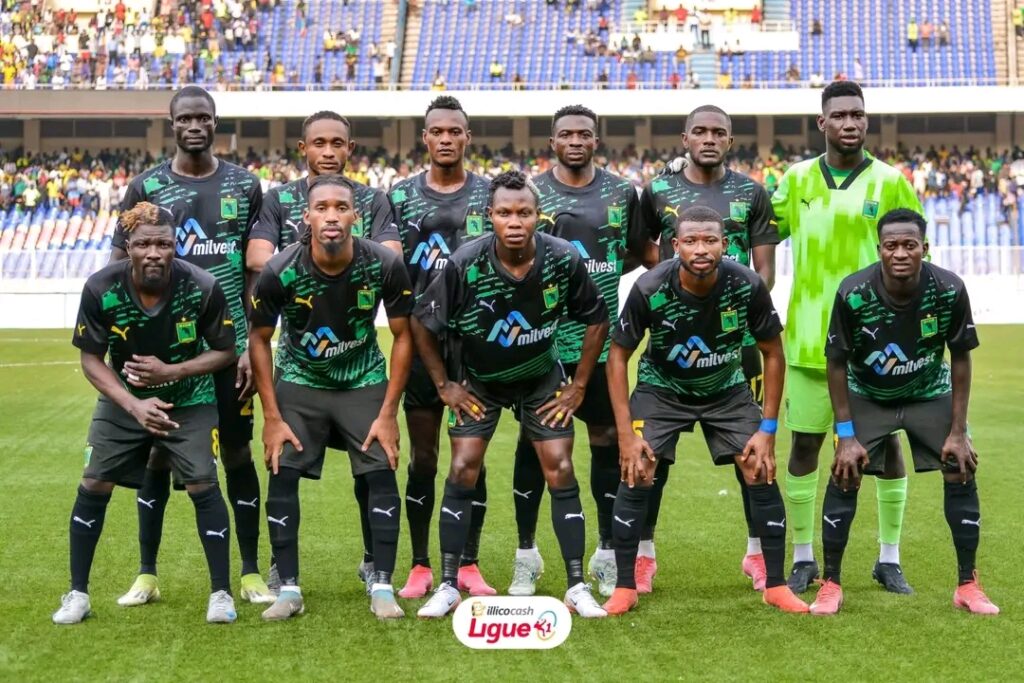 L'équipe de Vita Club lors du match contre le FC Les Aigles du Congo