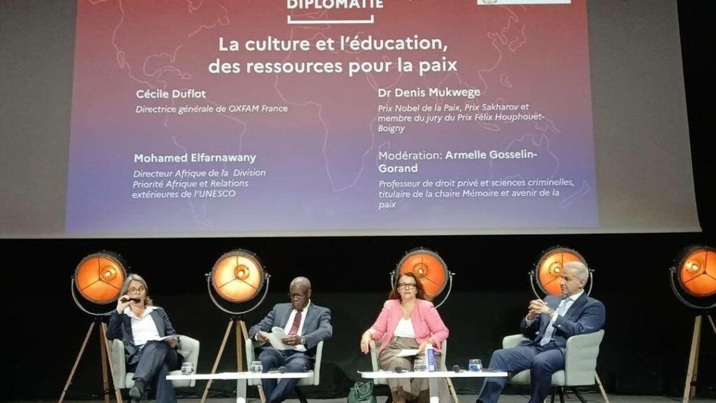 Paris : Denis Mukwege appelle à faire de la culture et de l’éducation des piliers de la paix mondiale et interpelle la communauté internationale sur la tragédie en RDC culture - éducation - de - la - paix