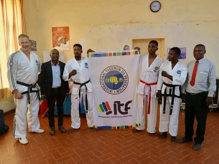 Faustin Kiza Mayani, ceinture noire 1er Dan et médaillé d’or à l’Open Pool Malebo