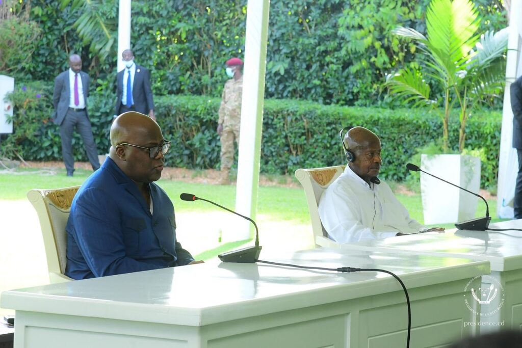 Tshisekedi et Museveni
