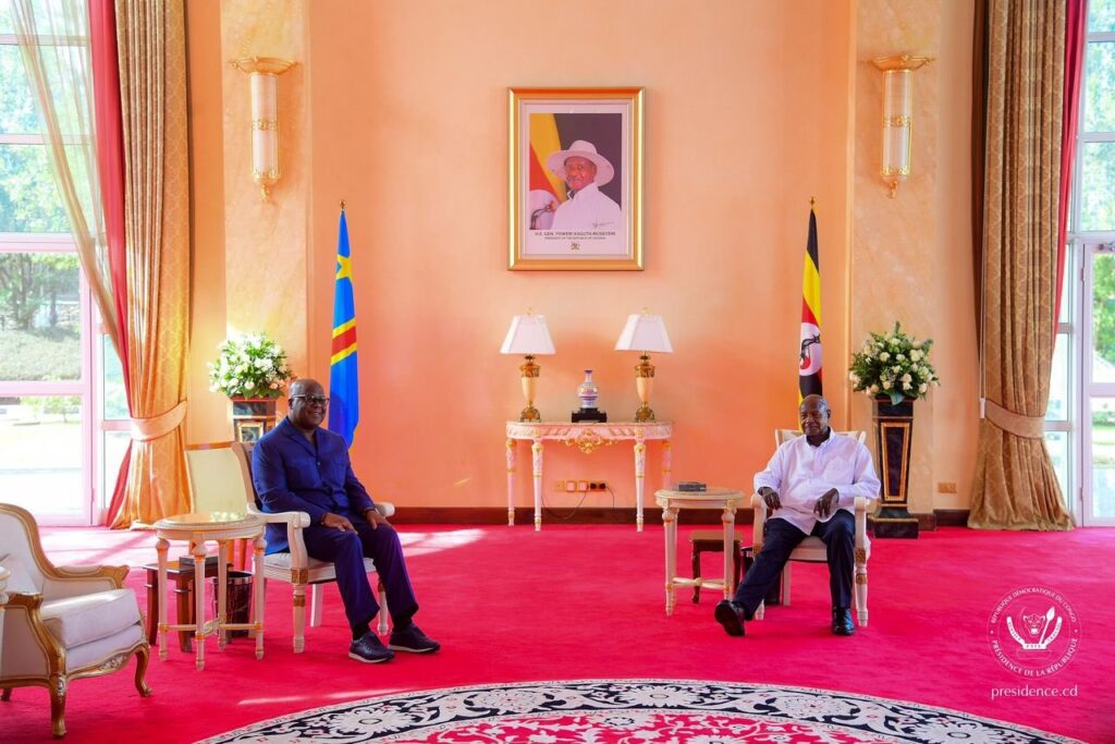 Yoweri Kaguta et Tshisekedi (1)